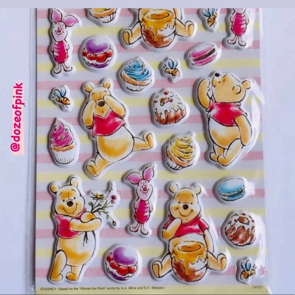 Disney Winnie the Pooh Sweet treats 3D Puffy Stickers - Picture 2 of 4
